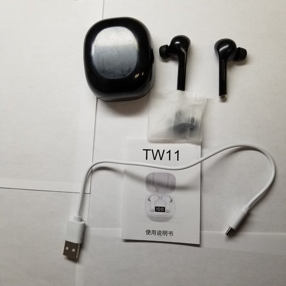 1141B Wireless Bluetooth 5.0 Earbuds Headset Mini in-Ear Noise Canceling Sport H - Picture 4 of 13